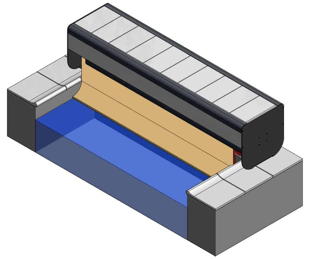 Oberfluranlage mit Verkleidung
