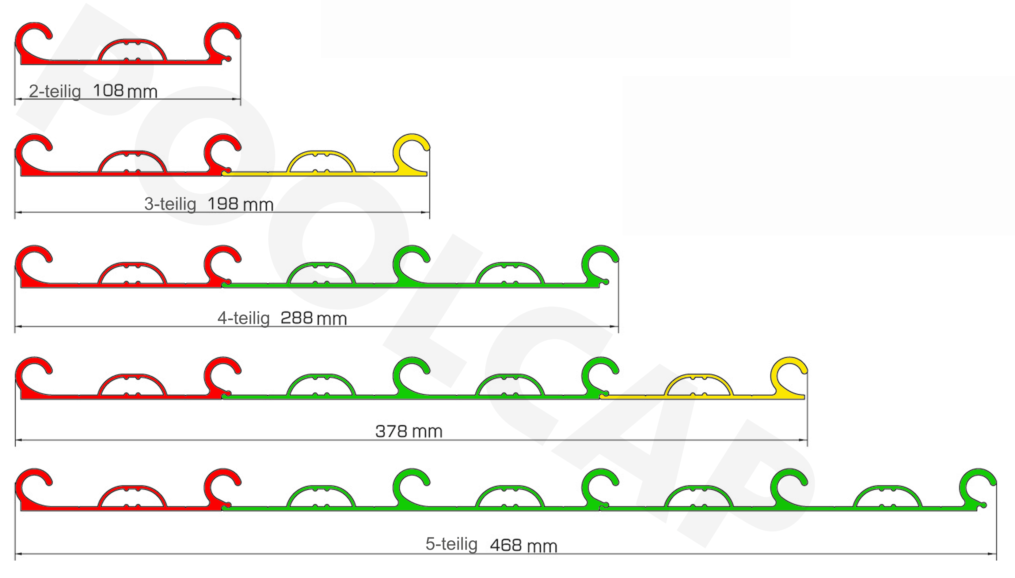 Pool Ueberdachung flachschiene 20 mm breiten