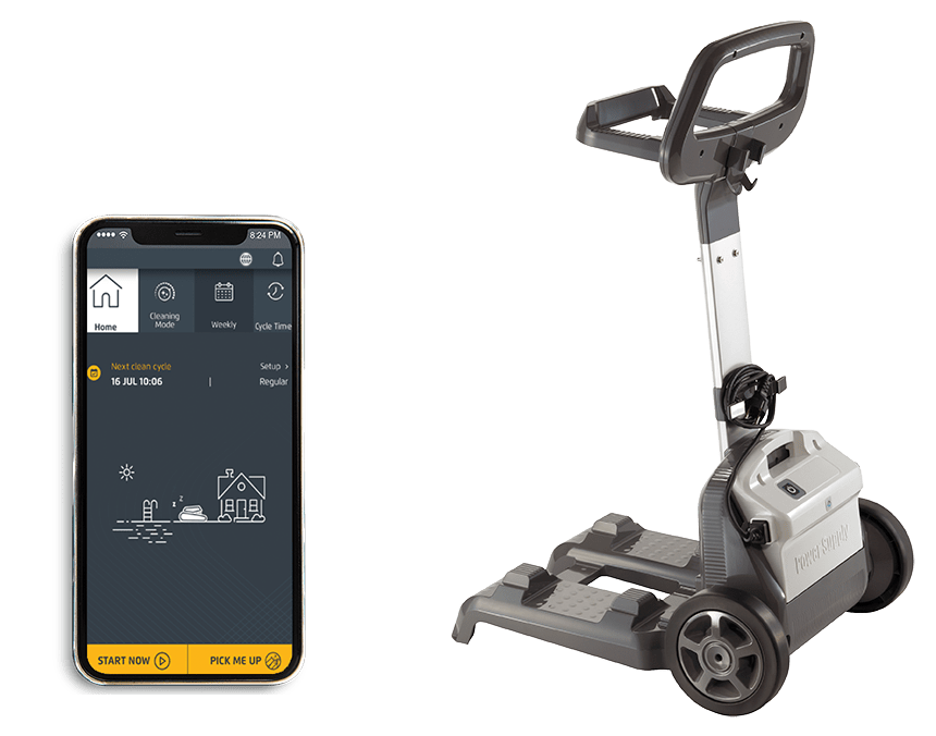 Poolroboter caddy mitApp