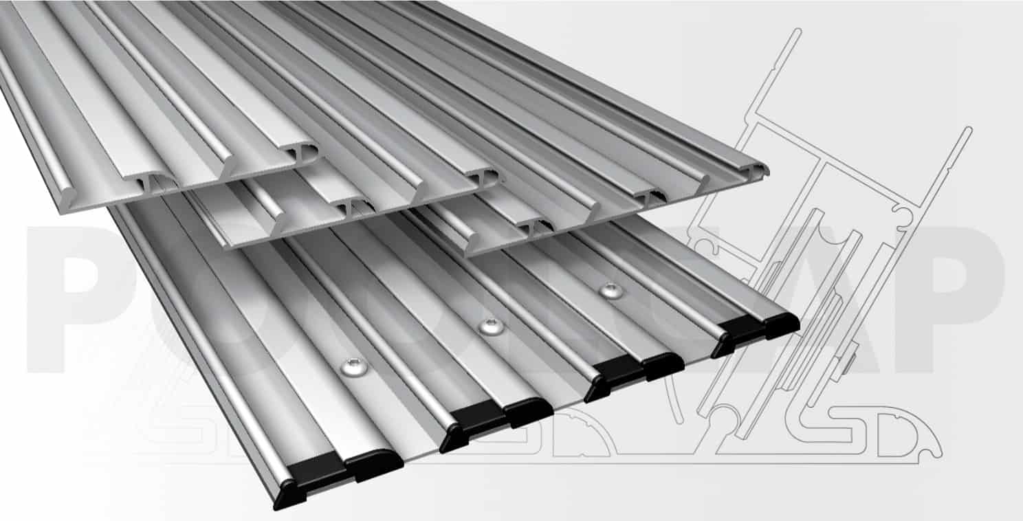 Poolueberdachung superflachschiene