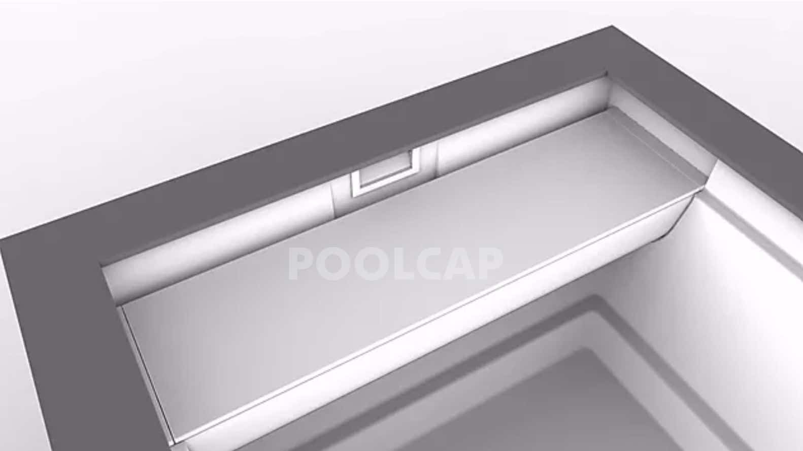 Versteckte Rolloanlage als Sitzfläche