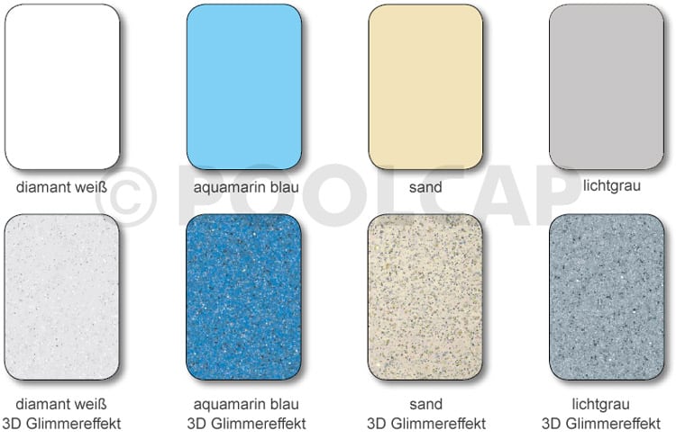 Farbauswahl Pools Poolcap