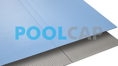 pool schaumabdeckung Isola blau