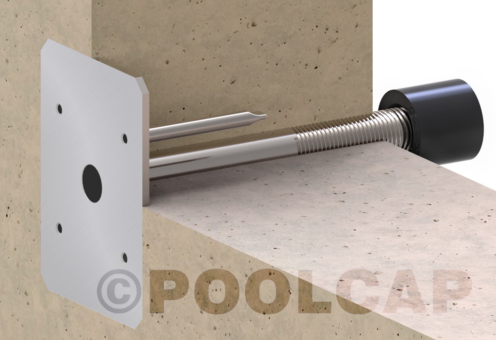 Einbauteil mit Mauer