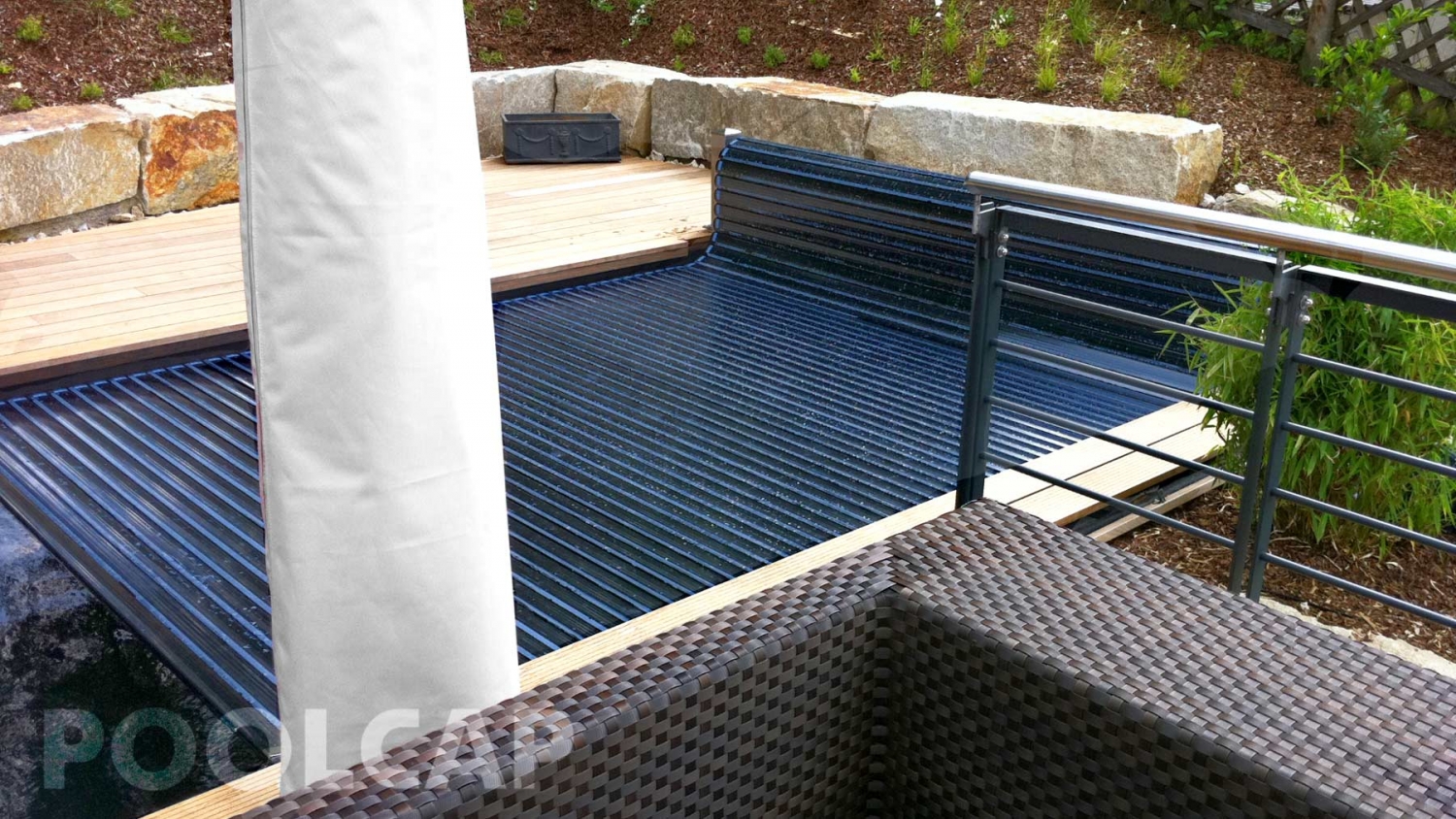 Poolabdeckung Oberfluranlage Slimline 3