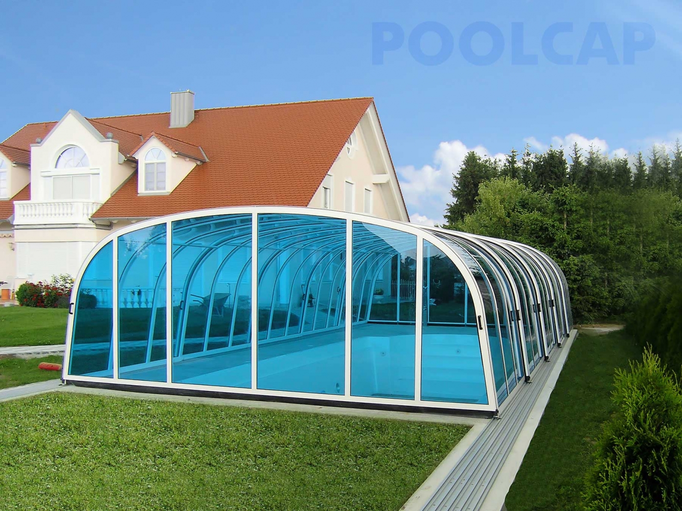 Poolüberdachung Poolhalle Aquacomet Harmonie3