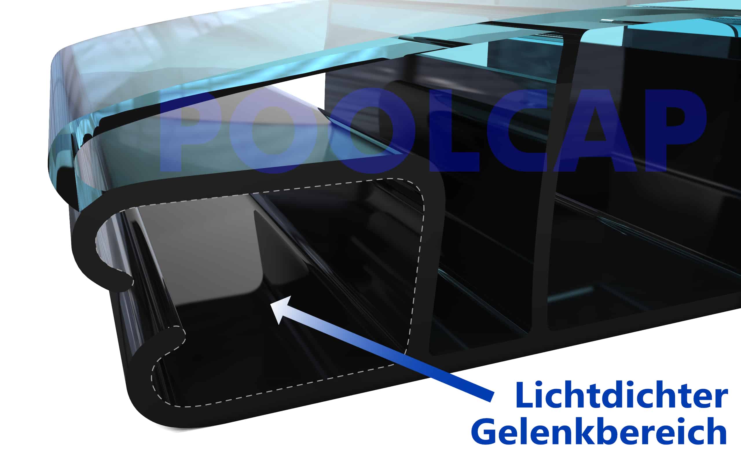 lichtdichter Gelenkbereich